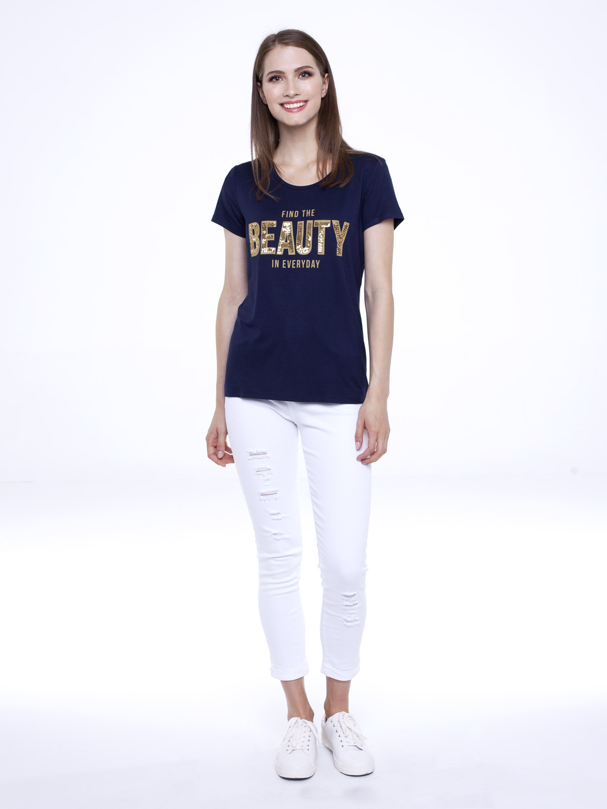 T-shirt She granatowy